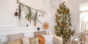 Beitragsbild des Blogbeitrags Wanddeko für Weihnachten selbermachen
