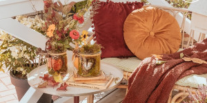 Beitragsbild des Blogbeitrags Herbst-Windlichter aus Moos selber machen