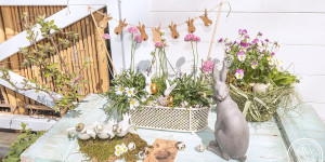 Beitragsbild des Blogbeitrags Ostergirlande basteln - DIY Osterdeko auf die Schnelle