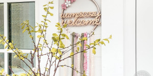 Beitragsbild des Blogbeitrags DIY Willkommensschild für den Hauseingang basteln