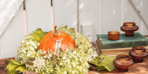 Beitragsbild des Blogbeitrags Herbstliche Kürbis Deko-Idee