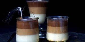Beitragsbild des Blogbeitrags [Süße Sünden] Silvesterdessert: Triple Chocolate Pudding 
