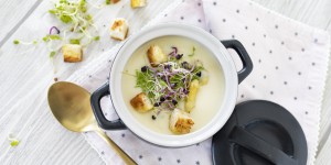 Beitragsbild des Blogbeitrags Spargelcremesuppe