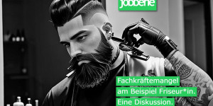 Beitragsbild des Blogbeitrags Fachkräftemangel am Beispiel Friseur*in. Eine Diskussion.