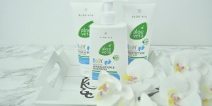 Beitragsbild des Blogbeitrags Babypflege mit Aloe Vera – LR Cosmetics Review 