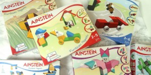 Beitragsbild des Blogbeitrags Geschenkidee Magnetische Bausteine von AINSTEIN – REVIEW