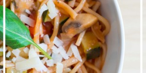 Beitragsbild des Blogbeitrags One Pot Pasta: alles aus einem Topf