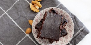 Beitragsbild des Blogbeitrags vegane Brownies ohne Backen