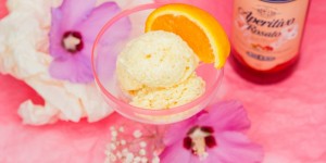 Beitragsbild des Blogbeitrags #eiszeit | Orangen-Eis mit Ramazzotti Aperitivo Rosato