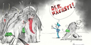 Beitragsbild des Blogbeitrags Krampusse und Schiachperchten 