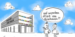 Beitragsbild des Blogbeitrags Das Parkhaus im Dorf