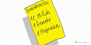Beitragsbild des Blogbeitrags Der system-relevante Einkaufszettel