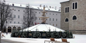 Beitragsbild des Blogbeitrags Der Residenzplatz ohne Christkindlmarkt