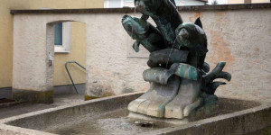 Beitragsbild des Blogbeitrags Der Fischbrunnen in Oberndorf 