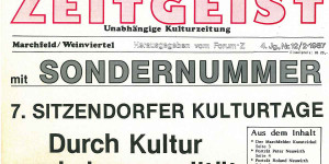 Beitragsbild des Blogbeitrags Zeitgeist Ausgabe 2/ 1987 