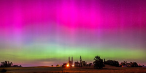 Beitragsbild des Blogbeitrags Polarlichter über Maria Bühel