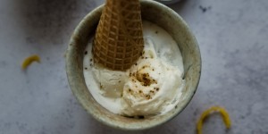 Beitragsbild des Blogbeitrags Zitroneneis mit Fenchelpollen