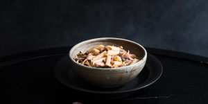Beitragsbild des Blogbeitrags Love match: Pasta mit Radicchio und Maroni