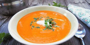Beitragsbild des Blogbeitrags Süßkartoffel-Paprika-Suppe / Nahrung für die Seele!
