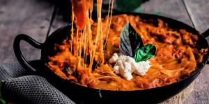 Beitragsbild des Blogbeitrags Pfannenlasagne