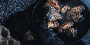 Beitragsbild des Blogbeitrags Gruselige Halloween Chicken Wings