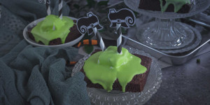 Beitragsbild des Blogbeitrags HALLOWEEN BROWNIES – WICKED WITCH STYLE 