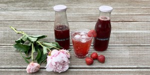 Beitragsbild des Blogbeitrags Erdbeersirup selbstgemacht