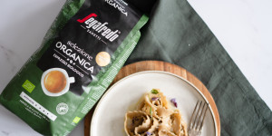 Beitragsbild des Blogbeitrags Espresso-Pasta zum Vatertag (in Kooperation mit Segafredo)