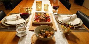 Beitragsbild des Blogbeitrags Das perfekte Dinner: Faschierter Braten mit Rosmarinkartoffeln