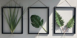 Beitragsbild des Blogbeitrags DIY Bilderrahmen mit Kunstpflanzen 
