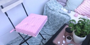 Beitragsbild des Blogbeitrags DIY – Stuhlkissen für Gartenmöbel nähen