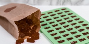 Beitragsbild des Blogbeitrags Rezept – vegane Gummibärchen selber machen
