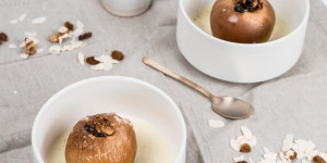 Beitragsbild des Blogbeitrags Rezept – leckere Bratäpfel ohne Zucker