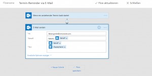 Beitragsbild des Blogbeitrags Termin-Reminder via E-Mail mit Outlook 