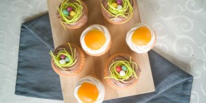 Beitragsbild des Blogbeitrags Cupcakes mit QimiQ Whip | Oster-Edition
