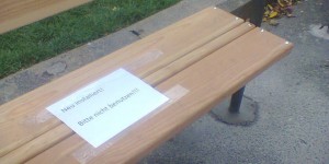 Beitragsbild des Blogbeitrags Das „neu installierte“ Parkbankerl