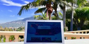 Beitragsbild des Blogbeitrags Workation auf Teneriffa: Arbeiten unter Palmen