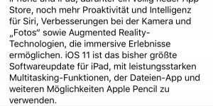 Beitragsbild des Blogbeitrags Shortnews: iOS 11 Download verfügbar