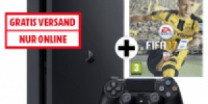 Beitragsbild des Blogbeitrags PS4 Slim 1TB + 2 Controller + FIFA 17 inkl. Versand um nur 349 € 