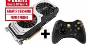 Beitragsbild des Blogbeitrags PALIT GeForce GTX 980 Ti Jetstream Grafikkarte (6GB GDDR5) + Xbox 360 Wireless Controller + Gears of War 4 um 349 € statt 667,10 €