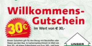 Beitragsbild des Blogbeitrags 30 € Gutschein ab 100 € Einkauf für Lagerhaus-Neukunden mit alter Baumax-Kundenkarte 