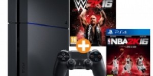 Beitragsbild des Blogbeitrags Saturn Tagesdeals – zB Sony PlayStation 4 500 GB (CUH-1216) + WWE 2K16 + NBA 2K16 inkl. Versand um 300 € statt 393 € 