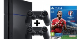 Beitragsbild des Blogbeitrags PlayStation 4 500 GB + 2 Controller + UEFA Euro 2016 um nur 299 €