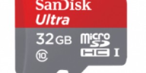 Beitragsbild des Blogbeitrags Sandisk Ultra microSDHC Speicherkarte 32 GB + Adapter um 12,99 € 