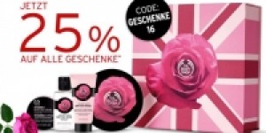 Beitragsbild des Blogbeitrags The Body Shop – 25 % Rabatt auf nicht reduzierte Geschenksets 