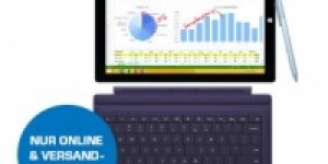 Beitragsbild des Blogbeitrags Microsoft Surface Pro 3 128GB + Type Cover Pro 3 inkl. Versand um 699€ 