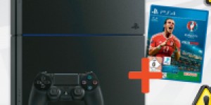 Beitragsbild des Blogbeitrags Sony PlayStation 4 – 500GB + UEFA Euro 2016 um 240 € statt 299 € 