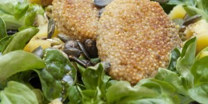 Beitragsbild des Blogbeitrags Hirselaibchen und Topinambursauce :) mmmhhh