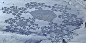 Beitragsbild des Blogbeitrags Schneekunst von Simon Beck