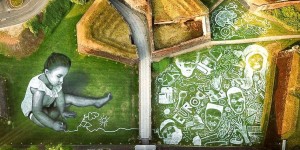 Beitragsbild des Blogbeitrags XXL-Graffiti mit Botschaft: Saype 